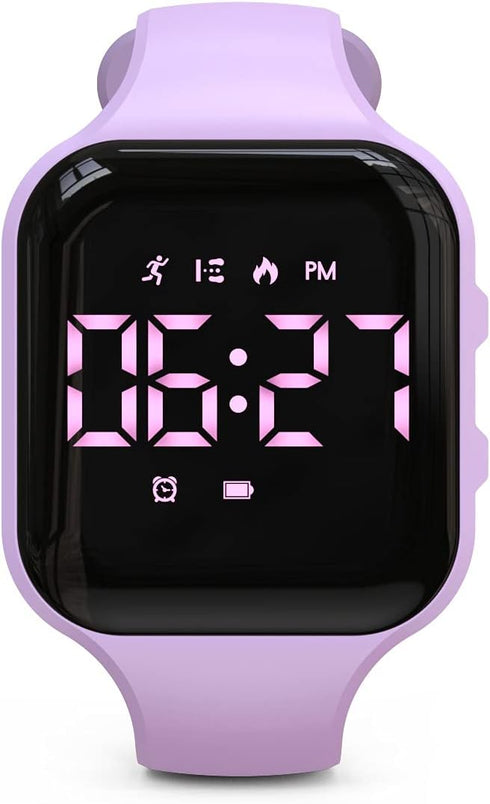 Non-Bluetooth Digital Fitness Tracker Watch, Pedometer with Step Counting, Distance, Calories, Stopwatch, Alarm Clock,