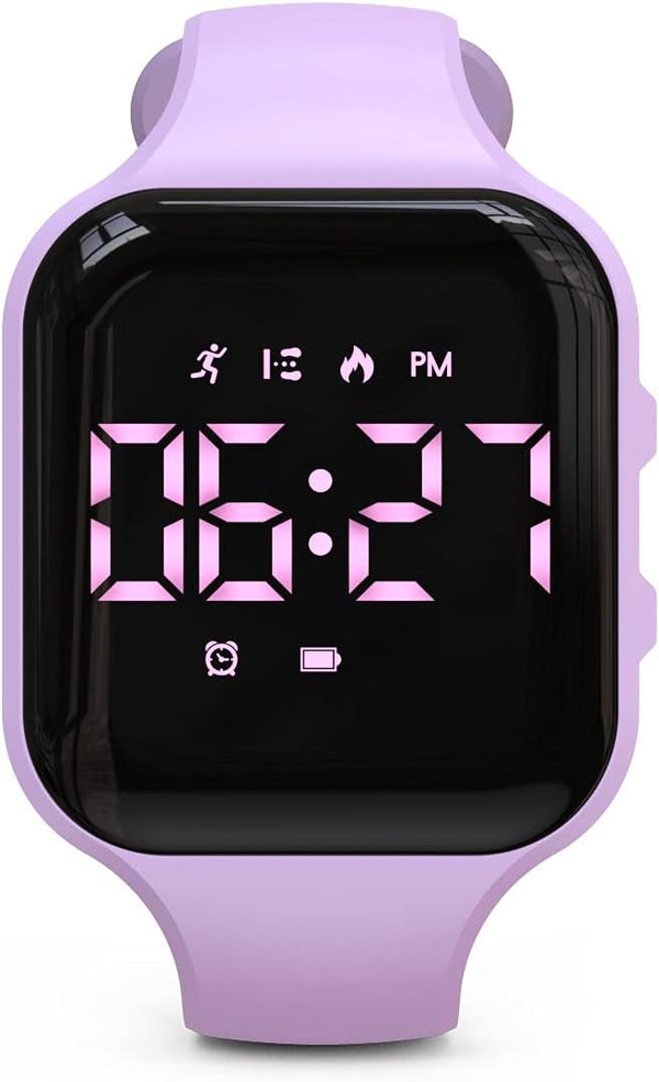 Non-Bluetooth Digital Fitness Tracker Watch, Pedometer with Step Counting, Distance, Calories, Stopwatch, Alarm Clock,