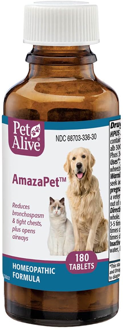 PetAlive Breathe Easy ComboPack for Pets, Relief of Wheezing, Chest Discomfort, Colds