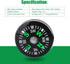 12Pcs Button Compass, Oil Filled Mini Pocket Button Compass for Camping, Hiking, Boating, Survival Bracelets Button