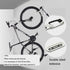 White Garage Indoor Bike Rack, Wall Mount Organizer Hook for Vertical Hanging, Heavy Duty Space Saving