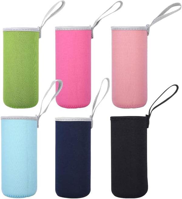 PRETYZOOM 6pcs Portable Bottle Cover Protective Cloth Soft Water Bottle Sleeve Wear-resistant