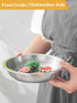 Stainless Steel Cat Bowls - Whisker Fatigue Relief Cat Food Dish, Metal Shallow Wide Plate for Pets