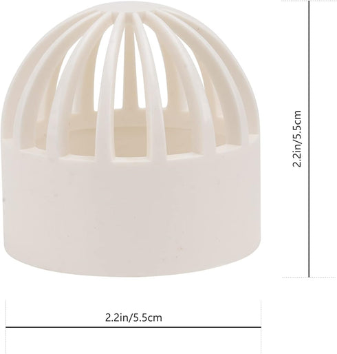 balacoo 2pcs Fish Tank Filter Guard | 50mm Intake Filter Cover | Permeable Net Strainer & Overflow Filter Screen for
