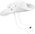 Foldable Bucket Hats with String, Wide-Brim Hiking Fishing UV Sun Protection Floppy Sun Hat