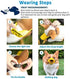 LUCKYPAW Dog Muzzle, Soft Duck Silicone Mouth Cover with Adjustable Strap for Small Medium Dogs, Yellow, S