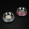 Generic 2 Dog Food Bowls Sparkling Stainless Steel Pet Water with Rubber Base for Cats & Color Stainless Steel Large