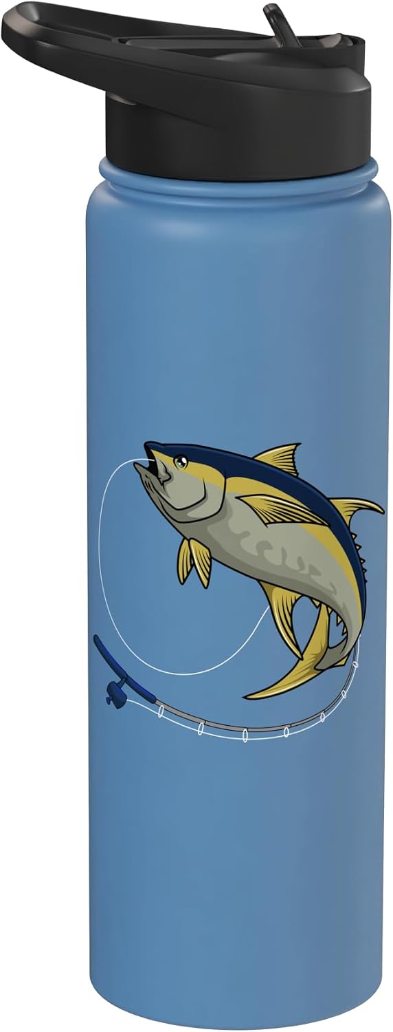 Fishing Tuna Fisherman Rod Apparel Fishing Tuna Rod Fisherman Angler Fisher Saltwater Fish Stainless Steel Insulated Water