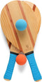 Holyking Beach Paddle Ball Set - Wooden Tennis Racket with 2 Paddles, 2 Balls & Carry Bag
