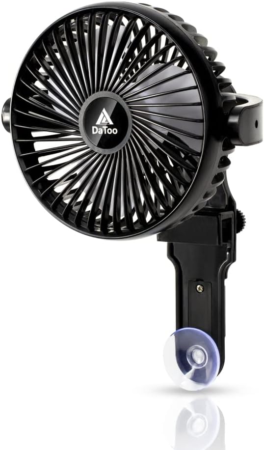 DaToo Quiet Aquarium Chillers, Adjustable Wind Angle Cooling Fan for Fish Tank with Clip and Suction Cup