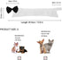 ZTON Handcrafted Adjustable Formal Pet Bowtie Collar Neck Tie for Dogs & Cats, S, Black