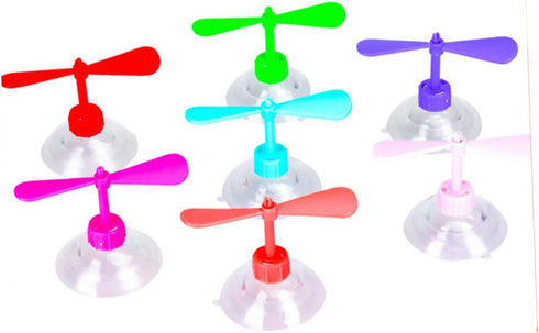 Homoyoyo 10 Pcs Mini Bike Accessories, Trendy Decor for Lovely Helmet, Dragonfly Propeller Suction Decor