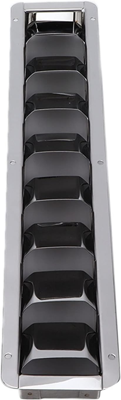 8 Acouto Boat Louver Vent,Marine Vent Grille Oblong Stainless Steel Slots Grid Cover Boat Shutters Blind Louvre