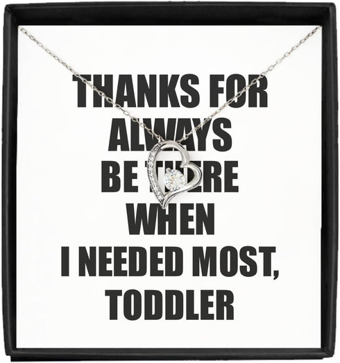 EzGift Funny Toddler Necklace Pendant Thanks For Always Be There Needed Most Cute