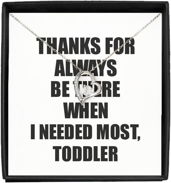 EzGift Funny Toddler Necklace Pendant Thanks For Always Be There Needed Most Cute