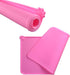 Silicone Dog Food Mat, Non-Slip Pet Feeding Mat, Waterproof Dog Placemat for Small Animals (18.5"x11.8", Pink)
