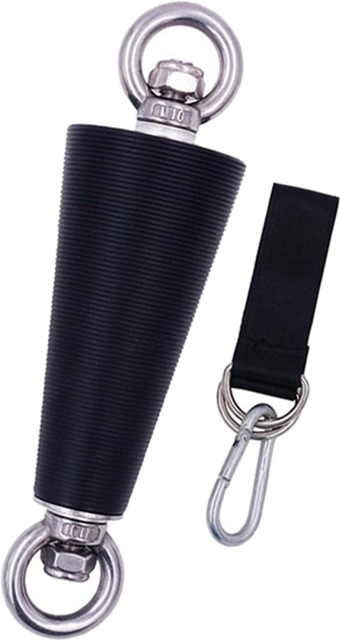 Fancyes 1 Piece Exercise Handles, Stainless Steel Cone Grip, Non-Slip Design for