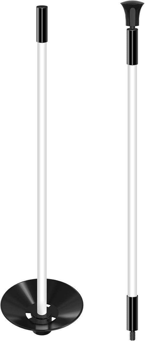 Golf Flagpole - Detachable Design with Ball Retrieval Base - Perfect for Backyard Practice Putting Green, Country Club,