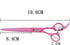 7.0 inch 3PCS Set Purple Dragon Pink Pet Grooming Scissors Cat Dog Hair Cutting & Thinning Shears for Women Female Pet