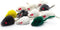pawstrip Rabbit Fur Cat Toys, Interactive Mouse with Rattle, 12Pcs Realistic Squeaky Cat Toys