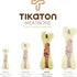 Tikaton Dog Chew Toys, Durable Peanut Butter Flavor Bones for Large/Medium/Small Puppies, Aggressive Chewers