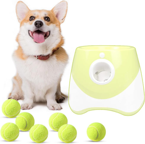 6 Pack 2 inch 2 inch ZIYIZE Mini Tennis Balls, Dog Tennis Balls, Easy Catching Pet Playing Ball for Dog Ball Launcher