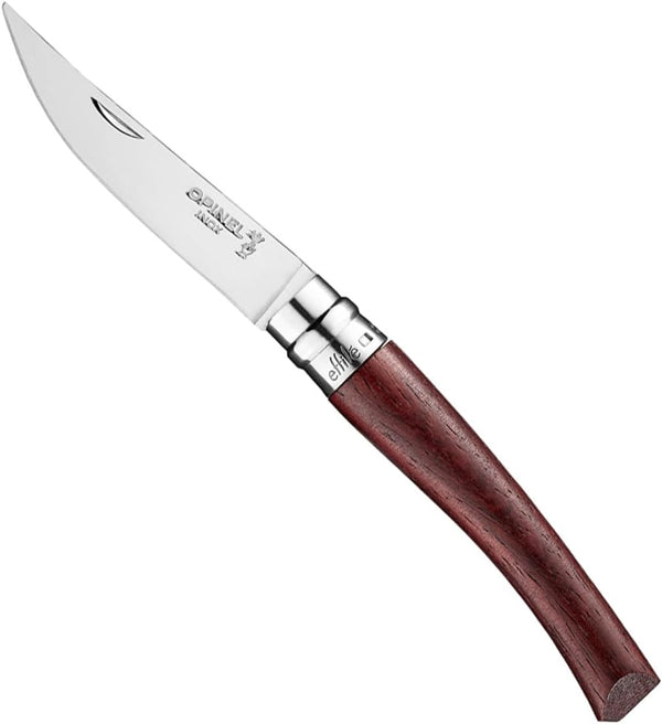 Opinel Effile Slimline Series Folding Fillet Knife with Virobloc Locking Collar and Sustainably Harvested Wood Handles