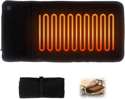 Heated Stadium Seat Cushion for Bleachers,Portable Folding Seat Heating Cushion,Lightweight Heated Camping