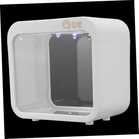 Mini Plastic Aquarium Kits, Small Fish Tank with LED Lighting, Ecological Landscape Box, Desktop Decoration
