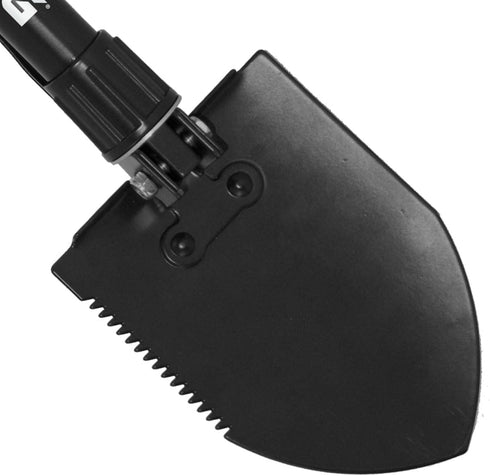 SOG Entrenching Tool, 18.25 Inch Folding Survival Shovel with Carry Case, Black