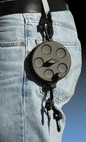 Pine Ridge Reel-A-Strap Hoist, Black, 30 ft.
