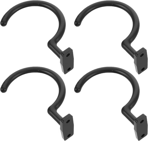 Didiseaon 4pcs Metal Pool Cue Holder Hooks for Billiards Table Side Snooker