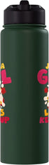 Ketchup Costume Just A Girl Who Loves Ketchup Stainless Steel Insulated Water Bottle