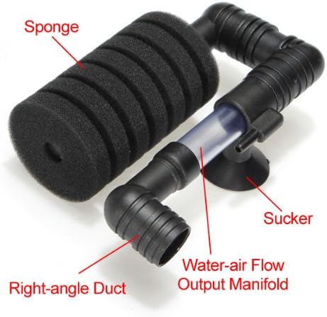 4X Bio Sponge Filter - For Betta Fry Aquarium Fish Tank Up to 15 Gal