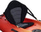 Pactrade Marine Adjustable Straps Black Gray Padded Deluxe Kayak Seat with Detachable Storage Backpack Bag for Canoeing