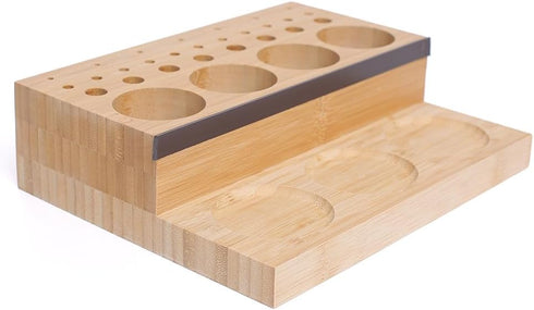 Raprance Wooden Fly Tying Fishing Kit Organizer, Desktop Storage Rack for Tying Tools