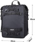 Rhinowalk 30L Motorcycle Tail Bag - Waterproof Motor Pannier Travel Luggage for Motorbike Rear Rack - Black