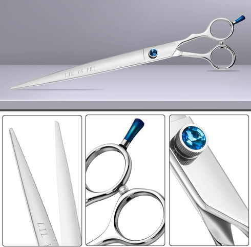 LILYS PET HIGH-END SERIES 10" Japanese 440C Stainless Steel Professional Pet Grooming Cutting Scissors