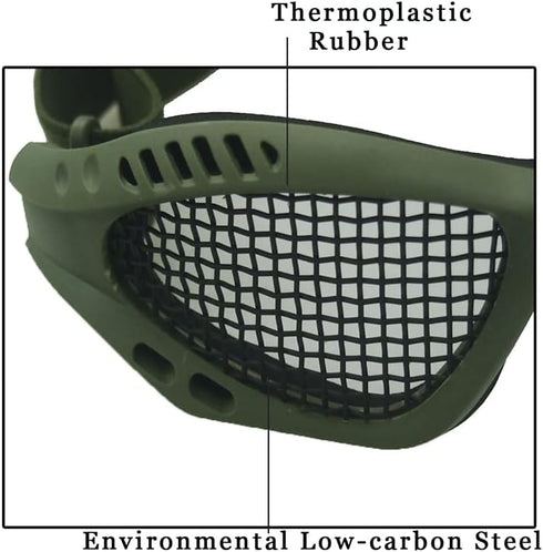 Safety Mesh Goggles - Anti Fog for Outdoor Games Sports Paintball Riding Cycling