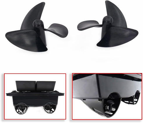 ToEjJeEn 42mm 2.3mm 3 Blades Left and Right Rc Boat Propellers for Rc Toy Fishing Boat DIY