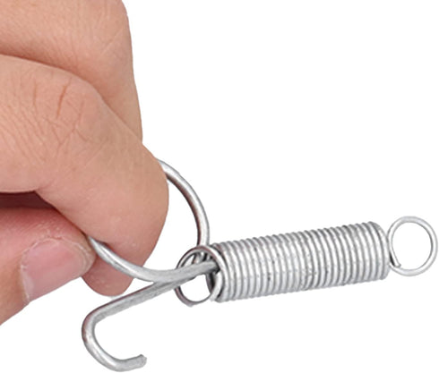 20PCS Metal Finger Spring Hook, Cage Door Spring Latch Hook for Animal Cages, Fixing Rabbit Pet Cage Door, Farming