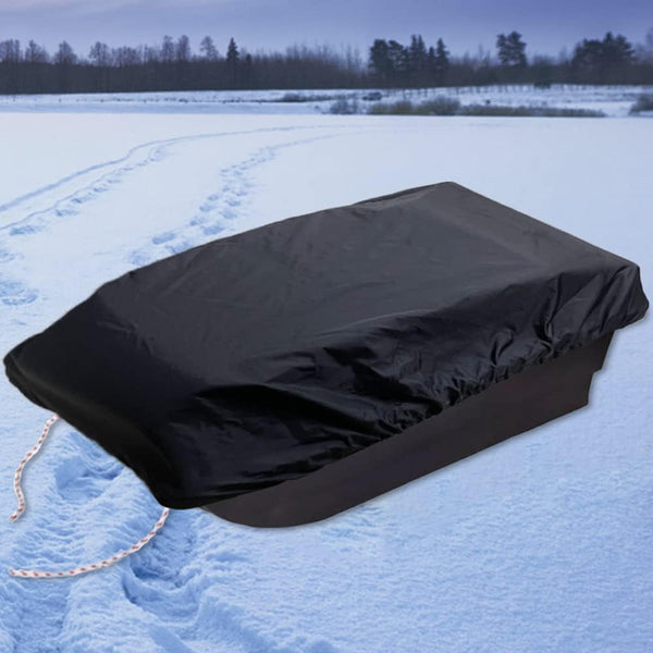 Ice Fishing Sled Shelters Cover for Camping & Hunting Travel Gear - 600D Winter Protective Accessories 60" L x 24" W x
