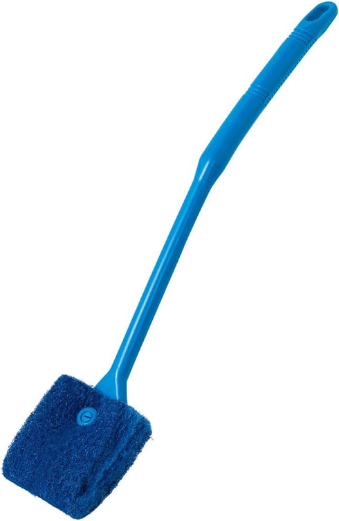 SLSON Aquarium Algae Scraper Double Sided Sponge Brush Cleaner Long Handle Fish