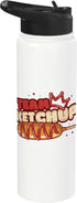 Ketchup Fan Corn Dog Enthusiast Designs Team Ketchup Corn Dog Lover Stainless Steel Insulated Water Bottle
