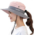 UPF 50+ Wide Brim Sun Hat - Waterproof UV Protection Bucket Boonie Hat for Women