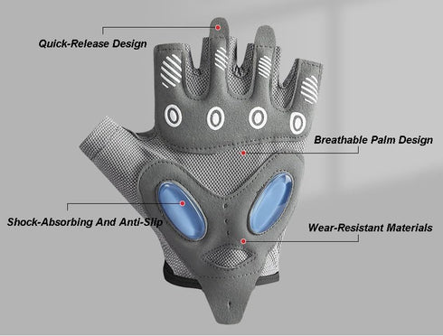 Eohak Workout Gloves for Men & Women Full Palm Protection Breathable Exercise Gloves, Lightweight Fitness Gloves