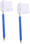FRCOLOR 2pcs Aquarium Net Fine Mesh with Extendable Stainless Steel Handle 17-52cm