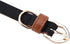 Stylish PU Leather Dog Collar with Flower Bow Tie, Decorative Collar for Medium to Large Dogs, Cute Design