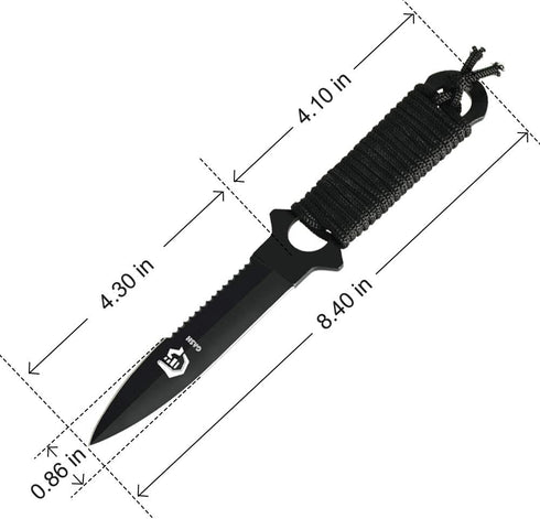 GASHER Lightweight Scuba Diving Knife with Sheath & Leg Straps, Razor Sharp Diving Equipment for Water Sports