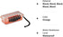 Plano Guide Series 3500 Waterproof Field Box Case, Small, Orange, Dry Box with Wrist Strap for Outdoor Gear